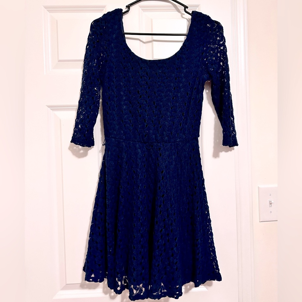 Over the knee knit skater dress